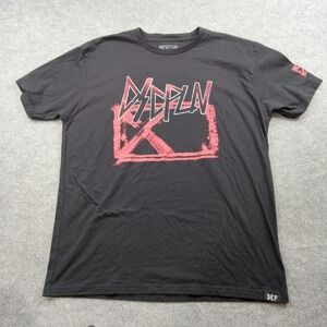 Defcor Shirt Mens XL DSCPLN Black Red Graphic Tee Discipline Streetwear